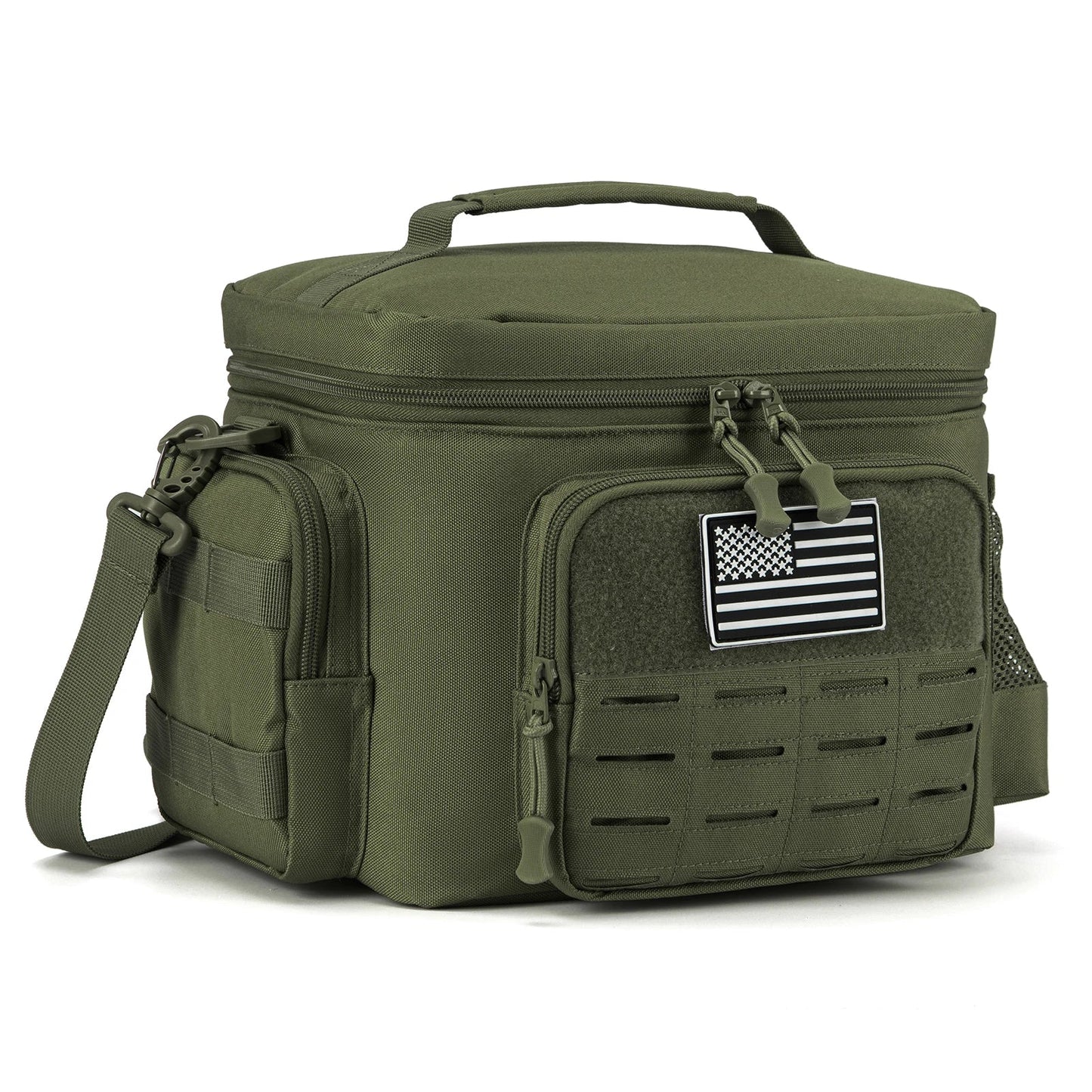 Military Tactical Lunch Box for Men - Heavy Duty, Leakproof, Insulated Thermal Cooler Bag for Work, Camping, Picnic Meals