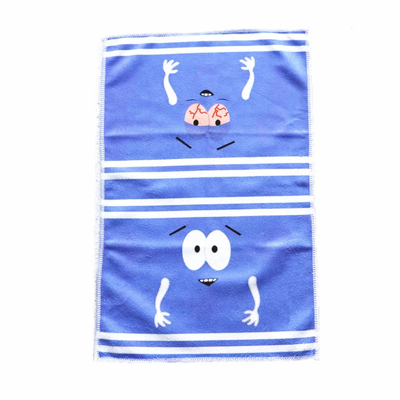 Cartoon Expression Soft Towel | Quick-Drying, Double-Sided Velvet Absorbent Bath & Face Towel for Children