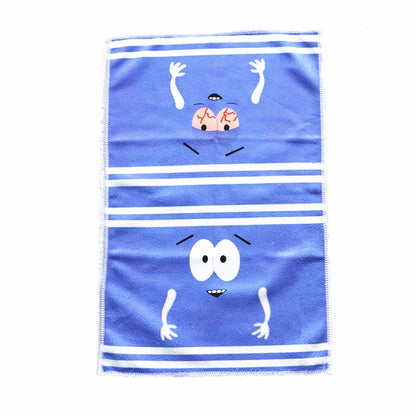 Cartoon Expression Soft Towel | Quick-Drying, Double-Sided Velvet Absorbent Bath & Face Towel for Children