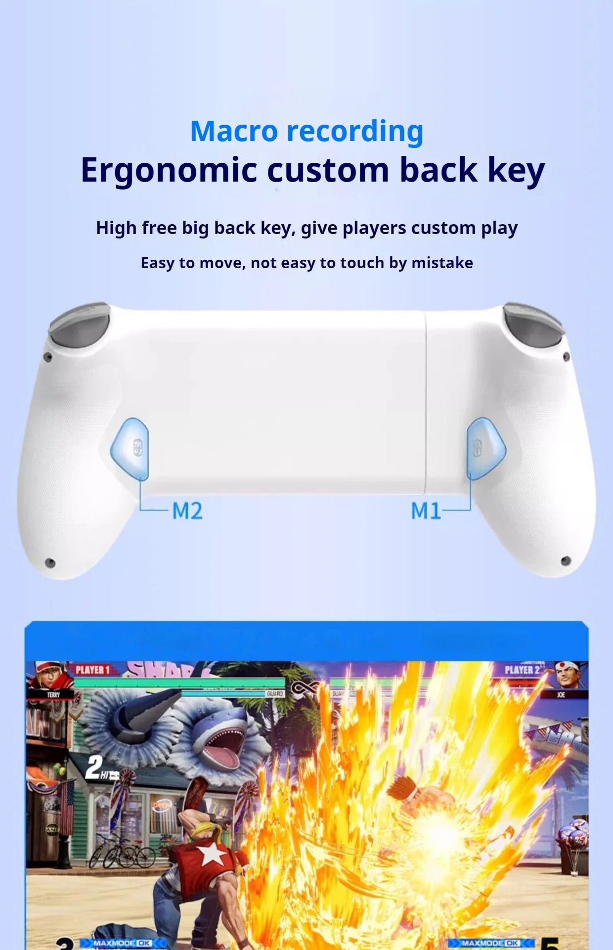 Memo S3 Gamepad Type-C Mobile Controller – Hall Effect Stretch Handle, Joystick for Android, PS Cloud Gaming, Customizable