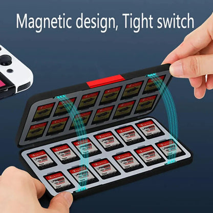 DATA FROG 24-in-1 Game Card Case – Hard Shell Storage Box for Nintendo Switch/Lite/OLED Accessories