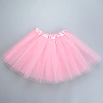 Girls’ Tulle Tutu Skirt – 3-Layer Ballet Mini Skirt for Dance, Birthday Party, Princess Dress 2-8Y