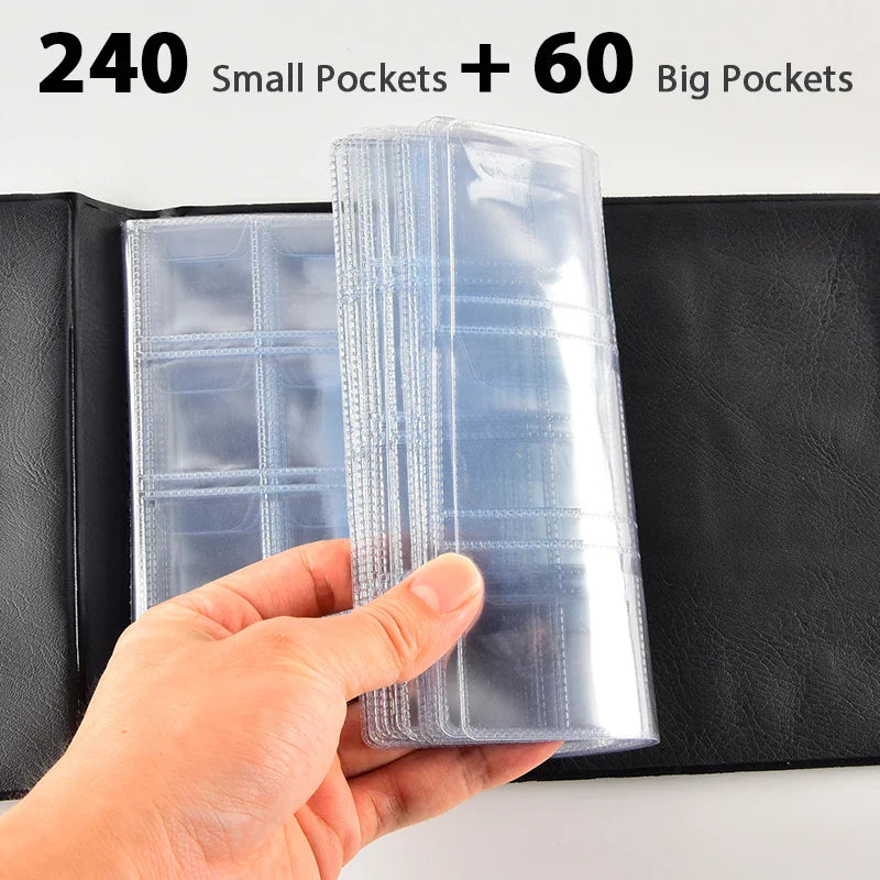 Coin Collection Holder Book for Collectors - 300 Pockets Organizer, Storage Box Case Album for 20/25/27mm Coins