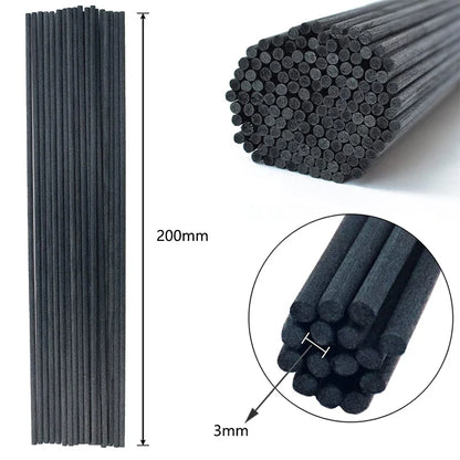 5-100PCS Reed Diffuser Replacement Sticks – 2-3.5mm Extra Thick Rattan for DIY Handmade Home Decor & Aromatherapy