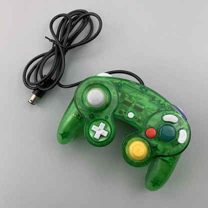 Transparent Wired Game Controller for GameCube NGC – Replacement Handheld Joystick for Video Game Console