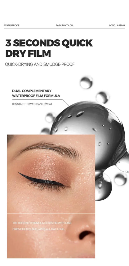 Quick-Dry Waterproof Eyeliner Pencil – Long-Lasting Matte Smooth Eye Makeup Pen
