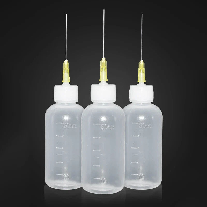 50ML Plastic Alcohol Dispenser Bottle – For Rosin, Solder Flux Paste, PCB Cleaning & Phone Welding Repair Tools
