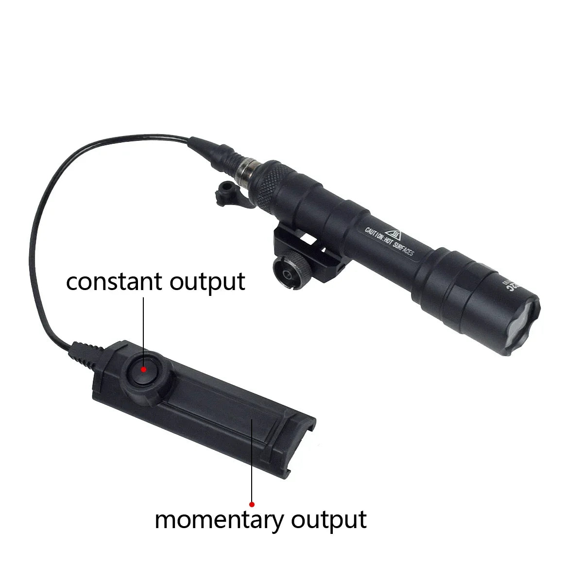 Tactical Surefire M600 M600U/M600B Airsoft Flashlight – Powerful LED Scout Light with 5 Switch Styles for 20mm Rail Rifle Gun