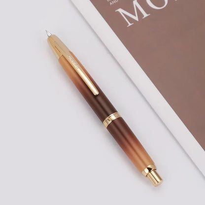 JinHao 10 Matte Black Fountain Pen — F/EF Nib Writing Pen for Office, School & Gifts