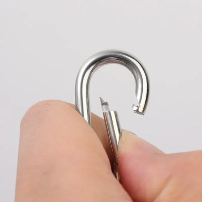 4/1pcs Strong Neodymium Magnetic Hooks — 360° Rotating Carabiner Keychain Ring for Home, Kitchen & Bathroom Hanging