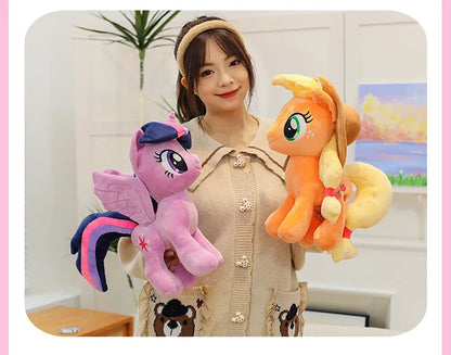 My Little Pony Rainbow Dash & Applejack 28cm Plush Toy – Soft Stuffed Animal Gift