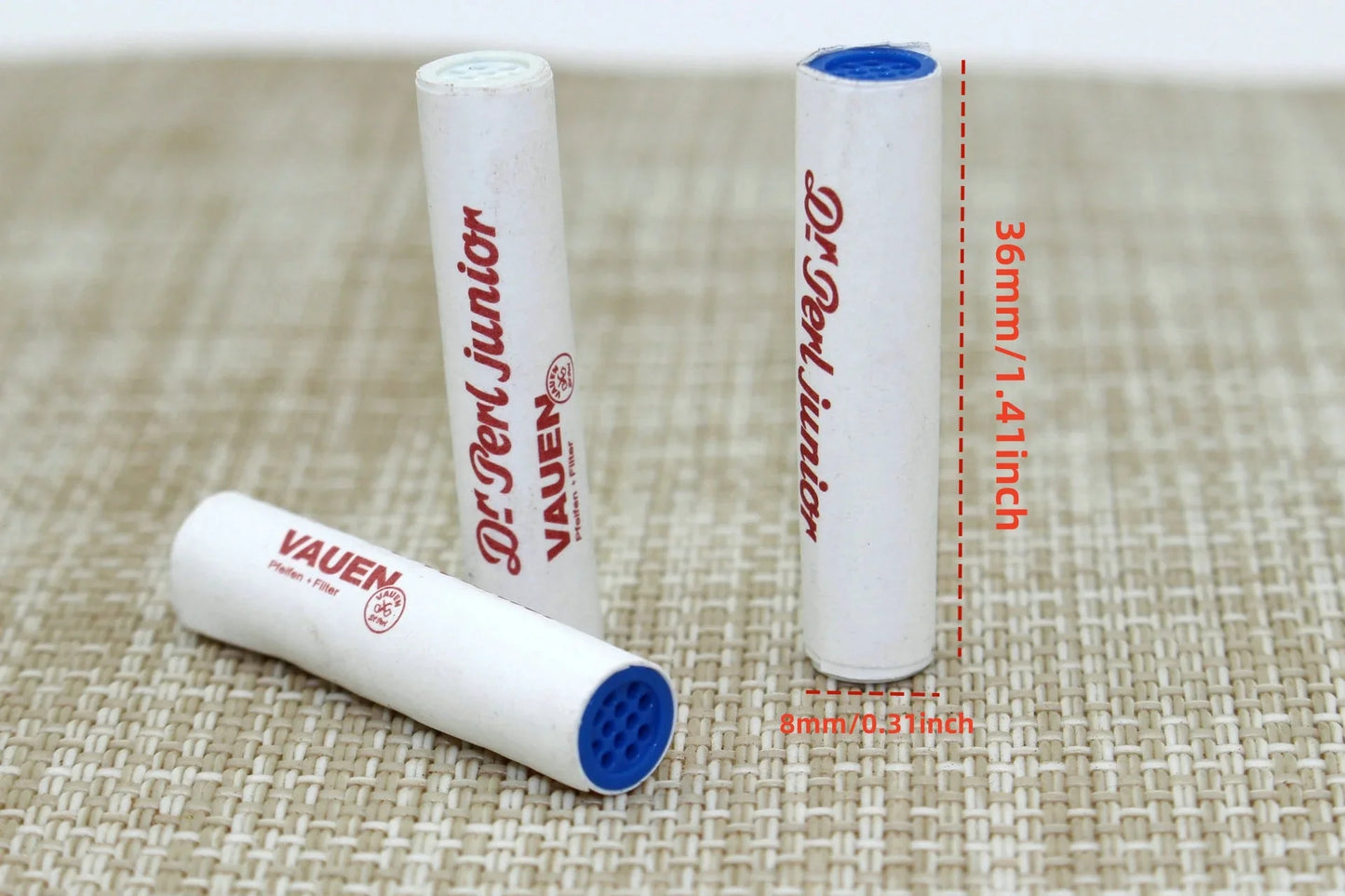 Vauen 8mm Activated Carbon Smoking Pipe Filters – Disposable Filter Accessories