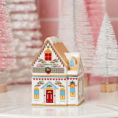 Christmas Holiday Village Spice House Set – Mini 6cm Home Decor for Kitchen, Spices & Tabletop Xmas Ornaments