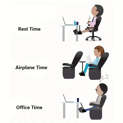 Adjustable Aircraft Leg Hammock | Office Hanging Footrest | Simple Leg Support for Travel & Car | Ergonomic Foot Pad Accessory