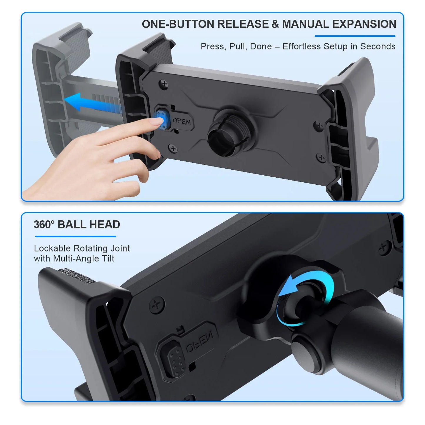 Xnyocn Tripod Floor Tablet Stand — Adjustable Holder for iPad Air, Pro, Mini & 4-13 Inch Tablets