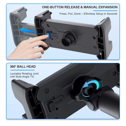 Xnyocn Tripod Floor Tablet Stand — Adjustable Holder for iPad Air, Pro, Mini & 4-13 Inch Tablets