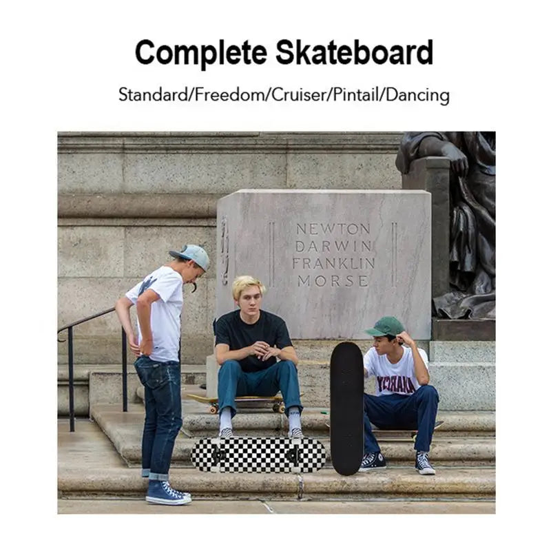 7 Layer Concave Skateboard – 31x8" Classic Trick Board for Adults, Kids & Teens
