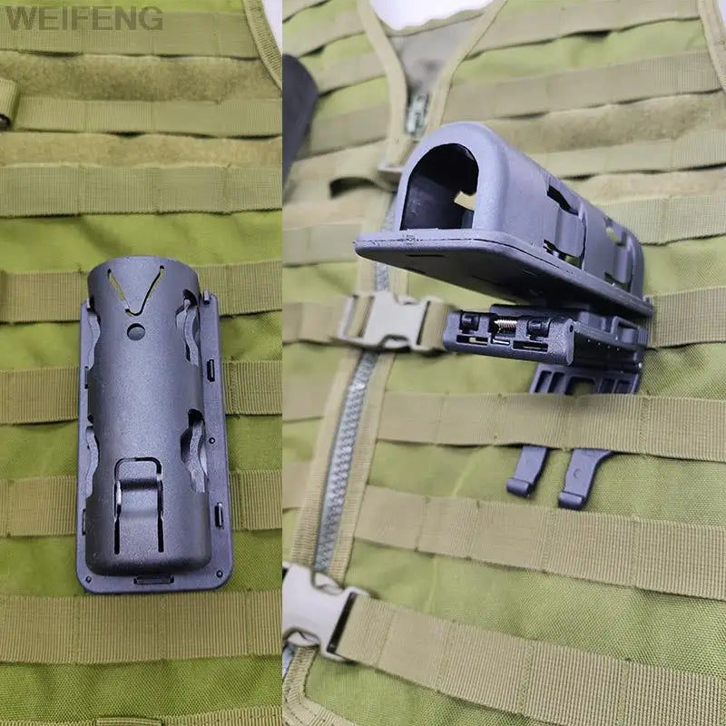 Tactical Pepper Spray Holster – MOLLE 360° Rotatable Belt Clip Mace Pouch, Outdoor Hunting & Self-Defense Carry Accessory