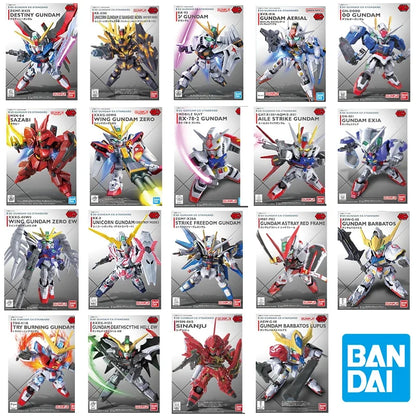 Bandai Gundam SDEX Action Figure – RX-78-2, Aile Strike, Exia, Unicorn, Astray Red Frame & Barbatos Model Kit