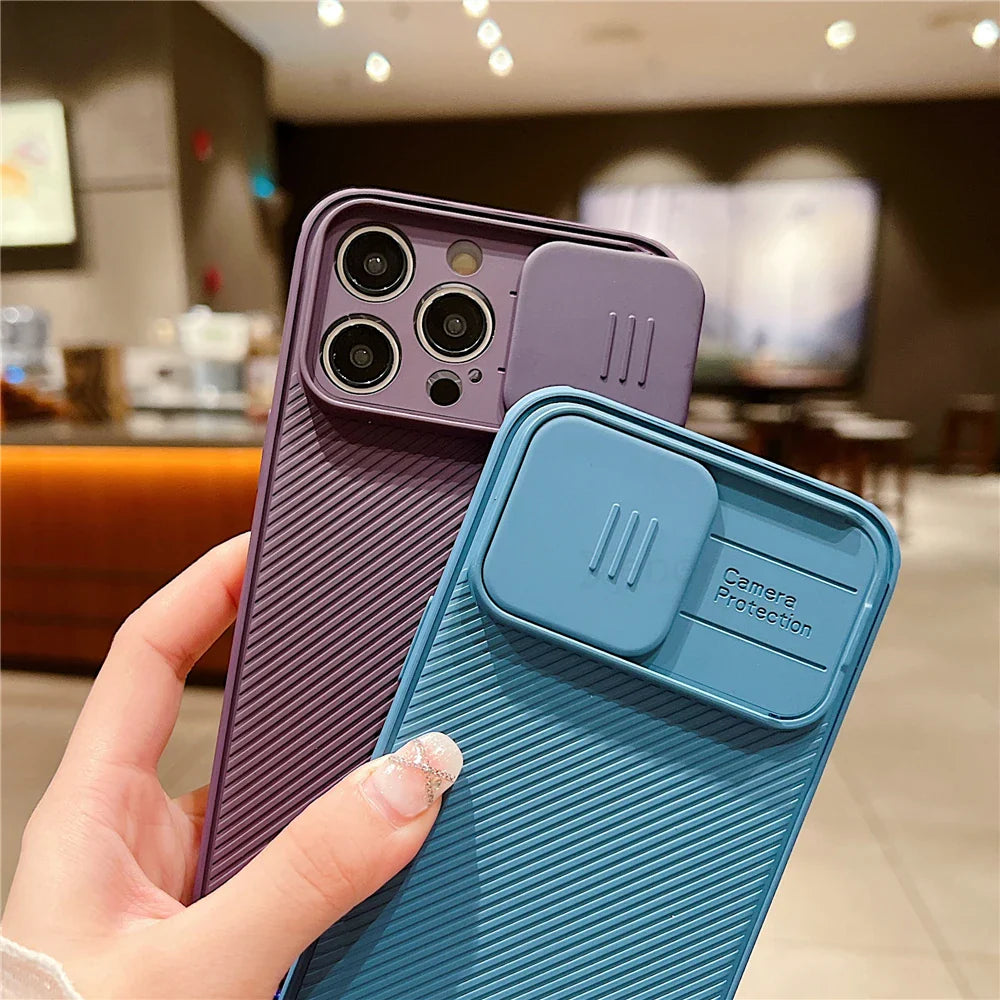 Slide Camera Protection Crossbody MagSafe iPhone Case with Lanyard – Magnetic Silicone Cover for iPhone 11–16 Pro/Pro Max