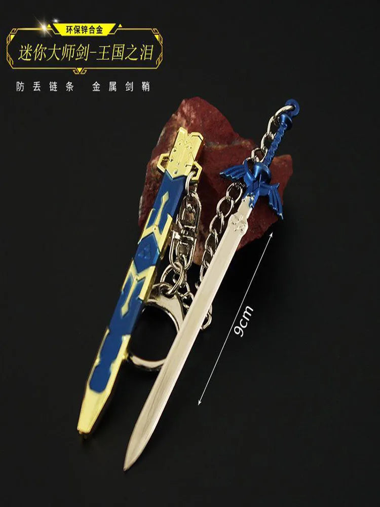 Zelda Link Master Sword Keychain – Openable Alloy Cosplay Key Holder for Kids & Fans