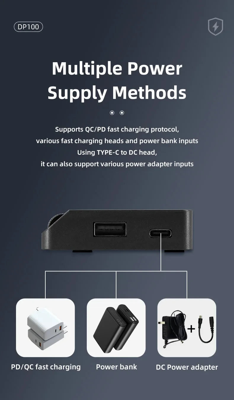 DP100 Mini DC Lab Power Supply — Adjustable 30V 5A Portable Digital Switching Bench Power Supply