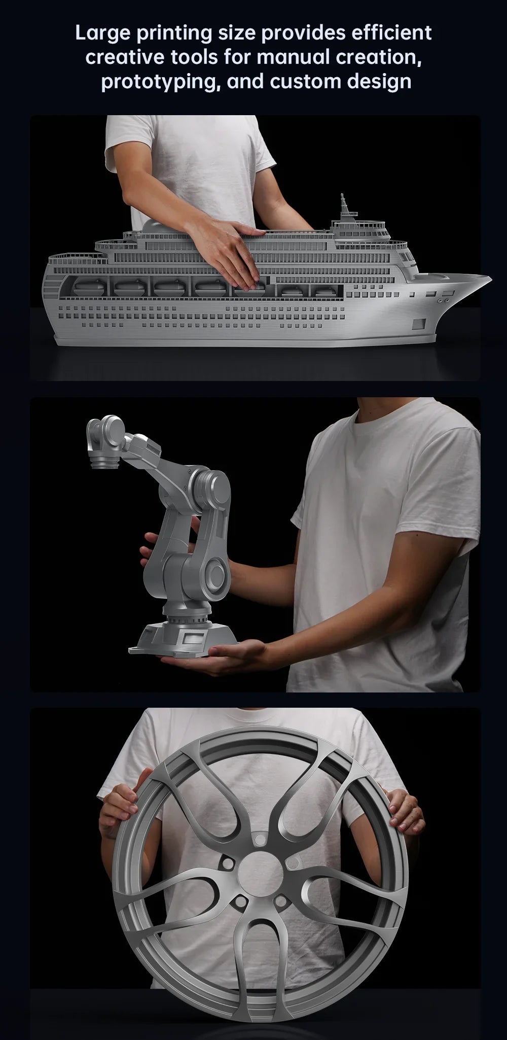 ANYCUBIC Kobra 2 Max Large 3D Printer – 500×420×420mm Build Size, 500mm/s Speed, Smart App Control