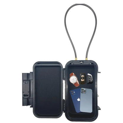 Portable Beach Storage Box – Creative Safe Box with 4-Digit Combination Lock & Steel Wire for Outdoor, Camp, Cycling, Swim Security
