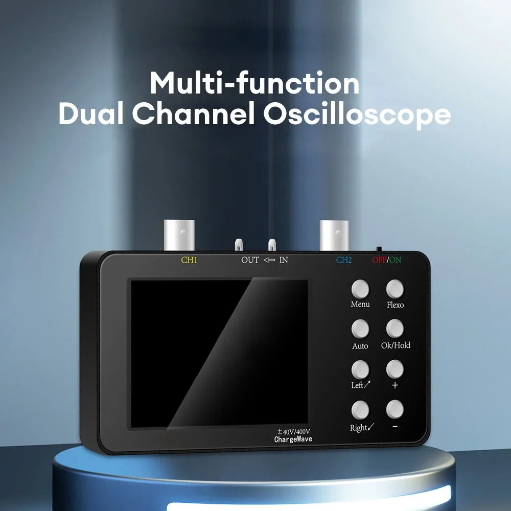 SCO2 Dual Channel Digital Oscilloscope – 50MHz PWM, 10MHz Sampling Rate, 2.5KSa/s for Electronic Repair