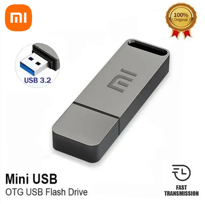 Xiaomi 16TB USB 3.2 Flash Drive — High-Speed Portable SSD Pen Drive, Metal Type-C, Waterproof Memory U Disk