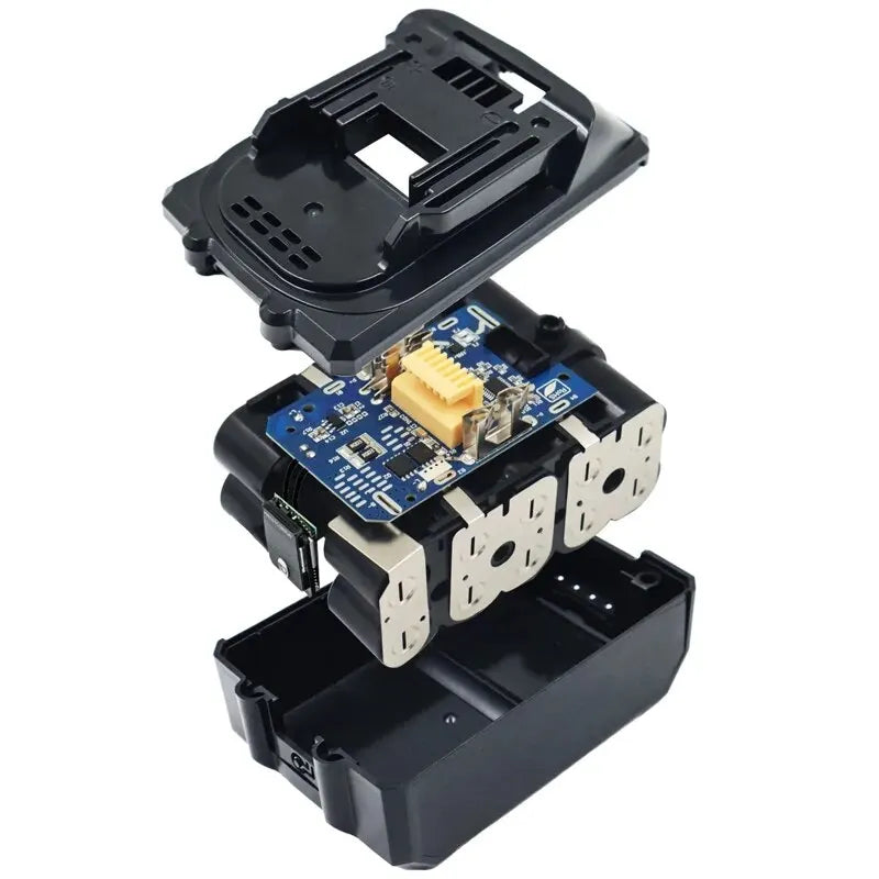BL1830 Li-ion Battery Case with Charging Protection Circuit Board PCB and LED Digital Indicator for Makita 18V 6.0Ah Housing Shell