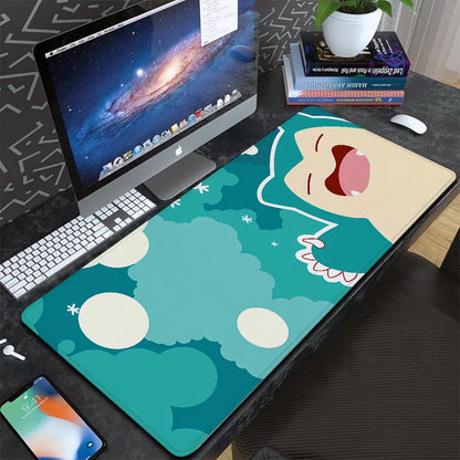 Pokemones Anime XXL Gaming Mousepad – 900x400mm XL Desk Pad, Playmat for Computer & Office Use