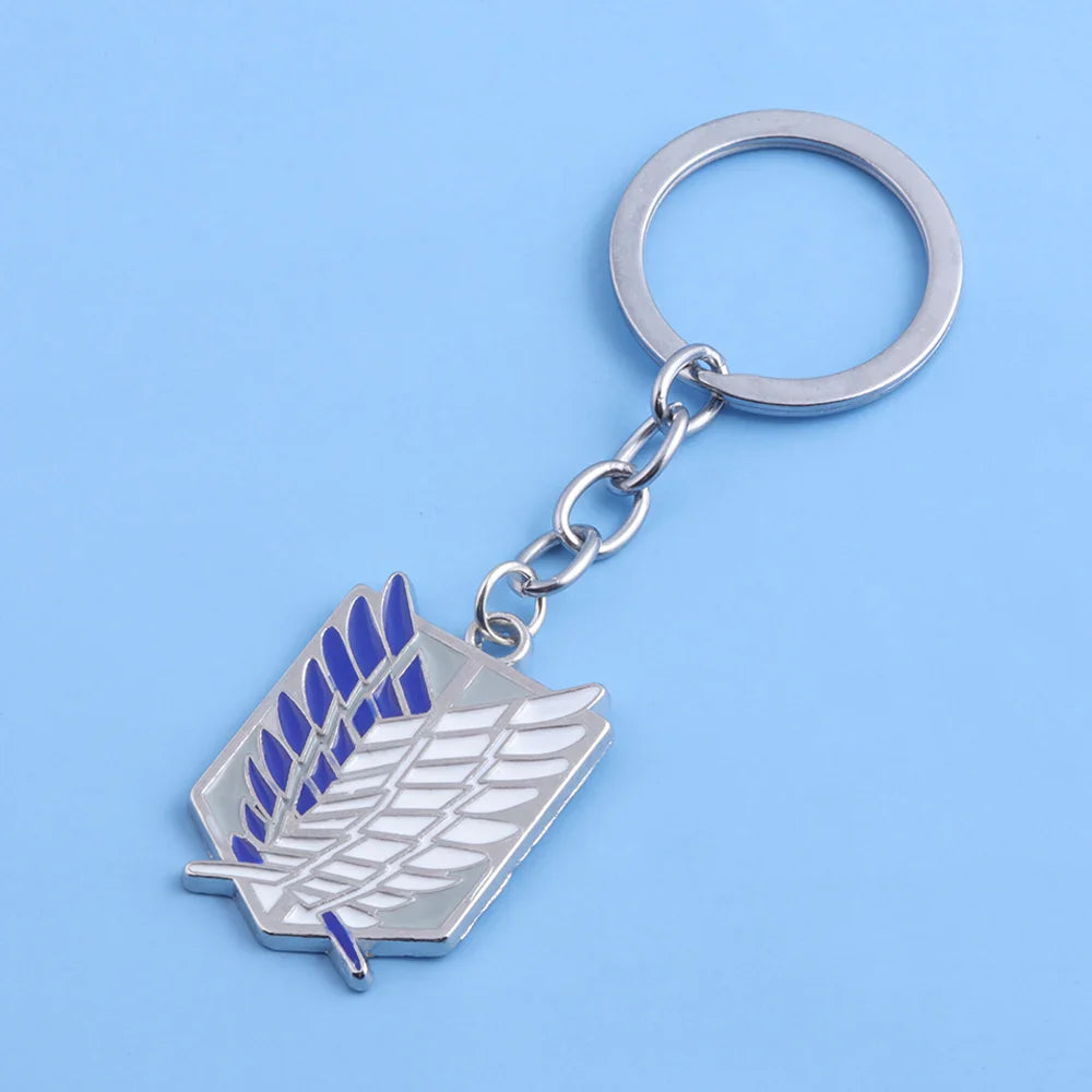 Anime Wings of Liberty Keychain – Scouting Legion Cosplay Pendant Keyring for Backpack Jewelry Gift for Women & Men