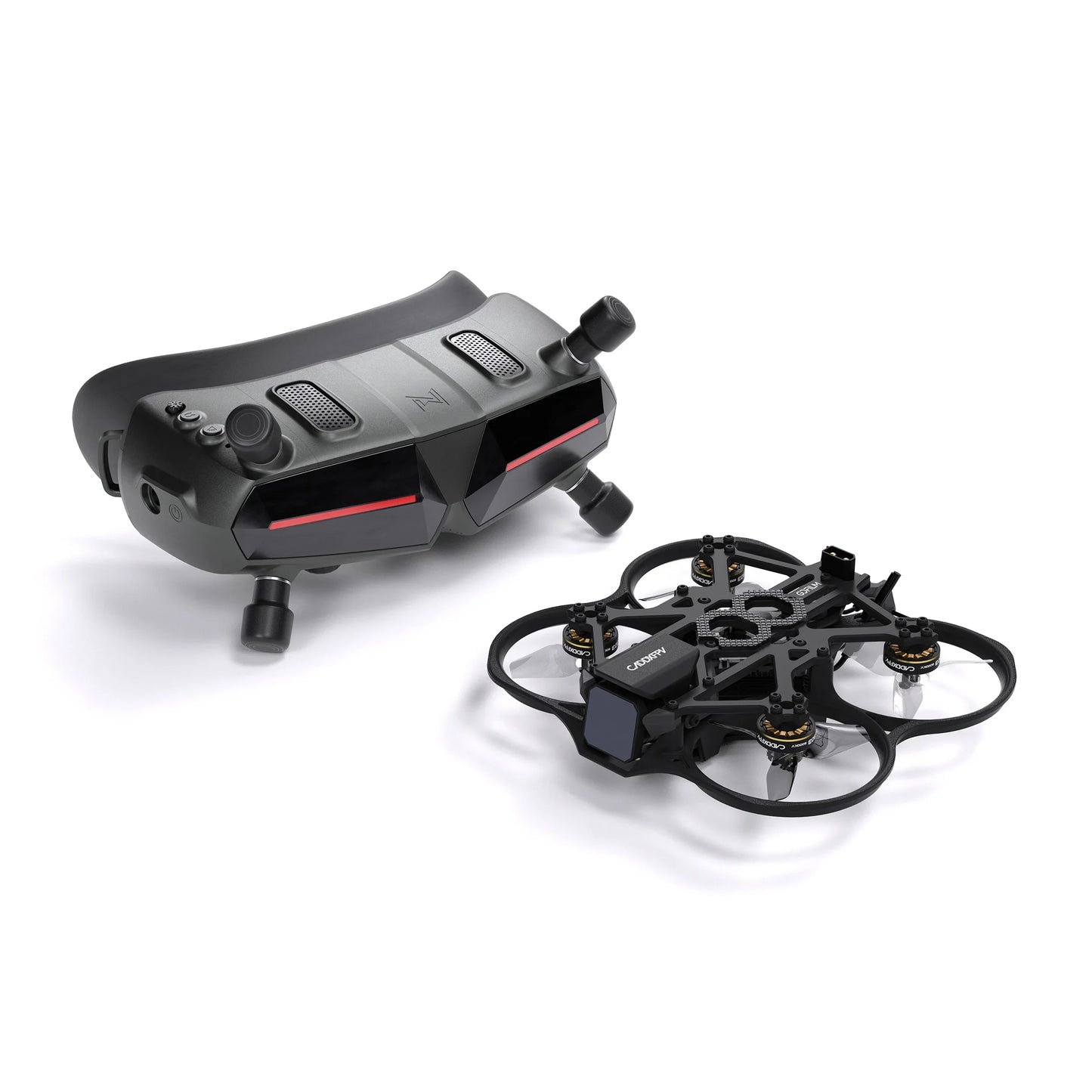 CADDXFPV Walksnail Avatar HD FPV Goggles – 5.8GHz Steadyview Receiver, Head Tracker, 1920x1080 Video Glasses for RC Drone