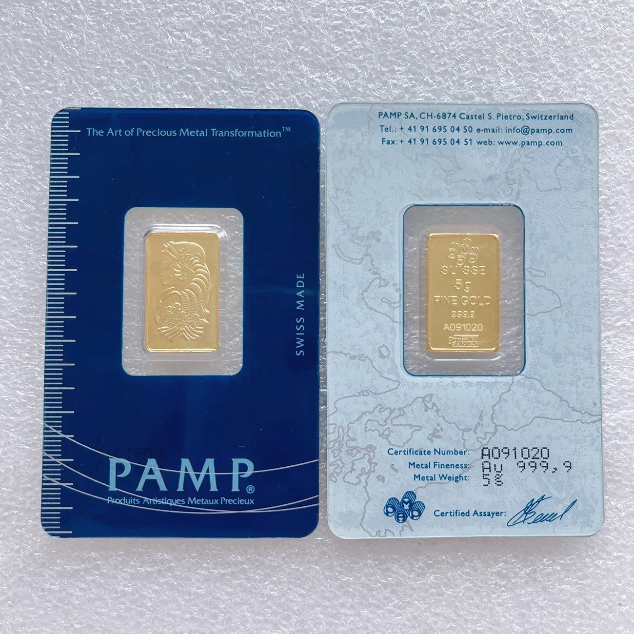 24K Gold Plated Copper Bar – 1g-100g Sealed Bullion Ingot, Non-Magnetic Golden Craft Gift
