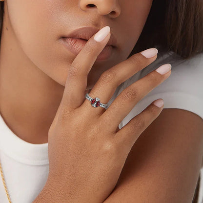 925 Sterling Silver Rings - Bow, Heart, Sun, Moon & Star Zircon Jewelry for Women, Birthday & Anniversary Gift
