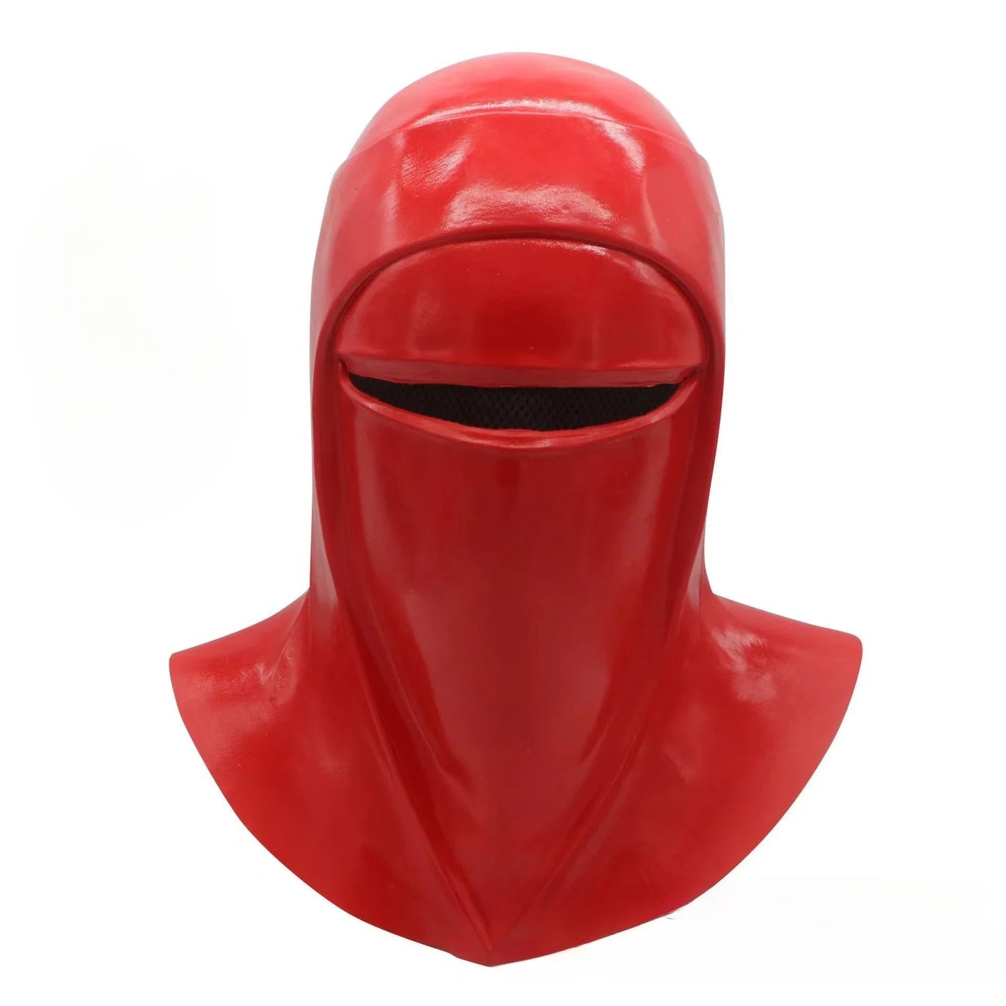 SW Emperor’s Royal Guard Full Head Mask – Red Latex Cosplay & Halloween Costume Accessory