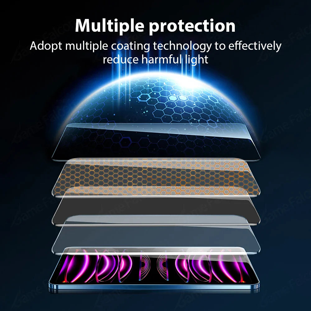 Tempered Glass Screen Protector for iPad — Compatible with iPad Pro, Air, Mini (6th–13th Gen, 11–12.9")
