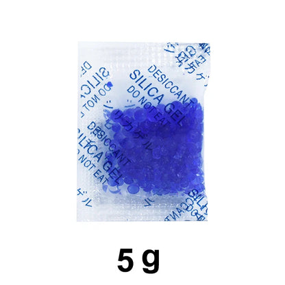 Blue Silica Gel Desiccant Sachets — 1g/5g, 10/20/50/100 Bags Moisture Absorber for Kitchen & Storage