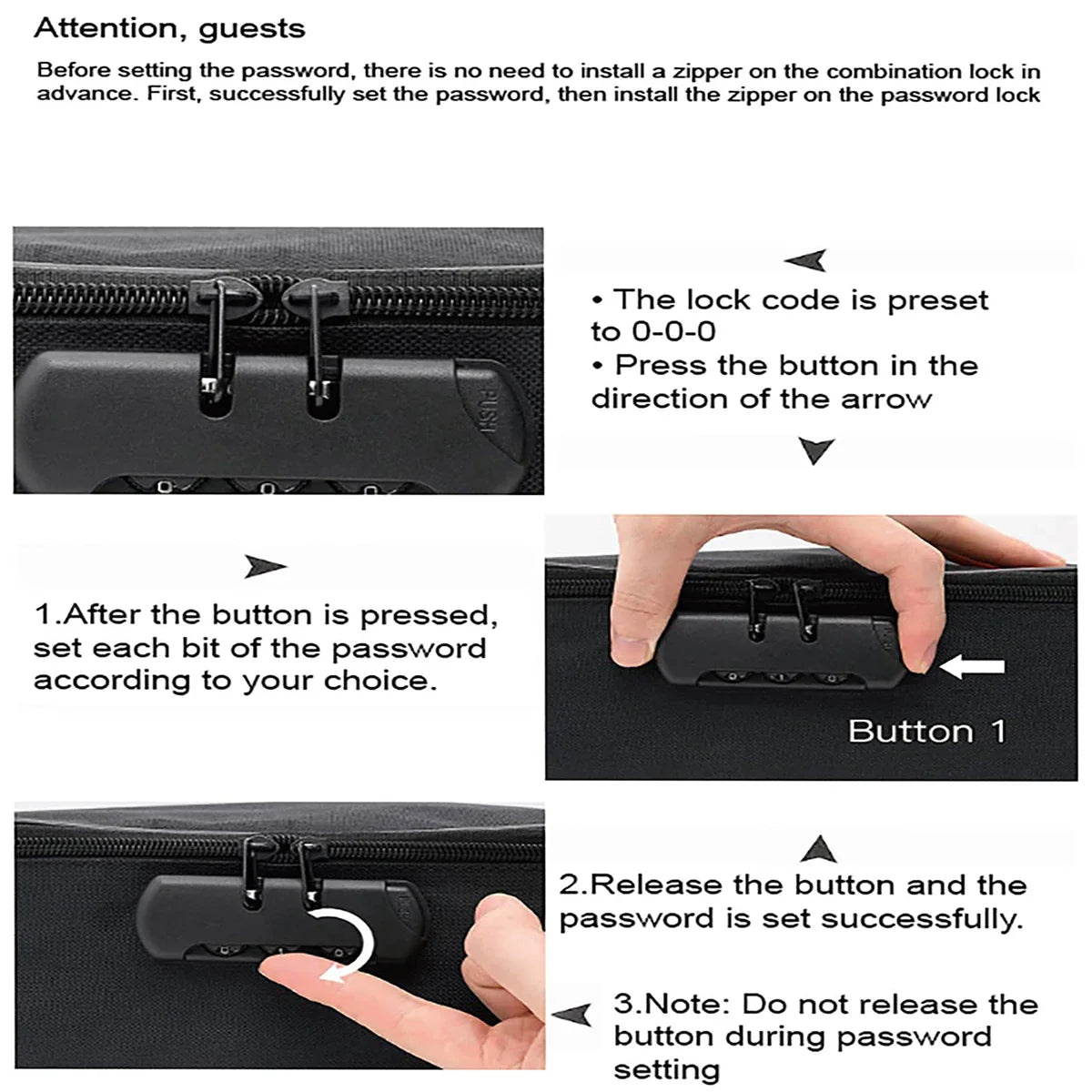 Document Briefcase - 3-Layer Lockable Storage Bag for Men & Women, Wallet, Passport, Home Security Storage Box - ZMT