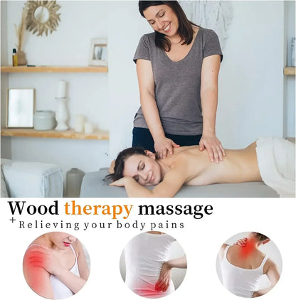 Wooden Lymphatic Drainage & Anti-Cellulite Massage Tools – Gua Sha for Body Shaping & Sore Muscle Relief