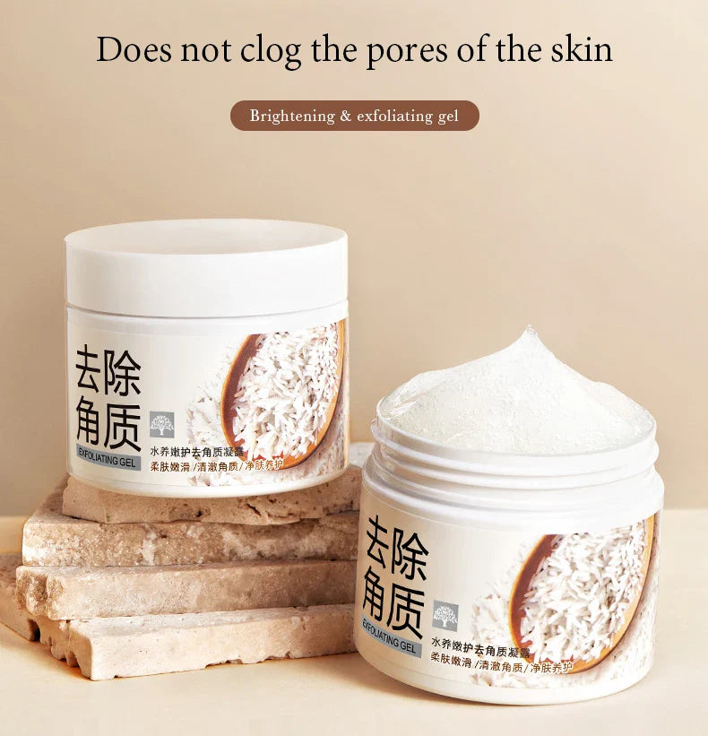 BIOAQUA White Rice Exfoliating Gel – Moisturizing & Nourishing Facial Scrub for Smooth Skin Skincare
