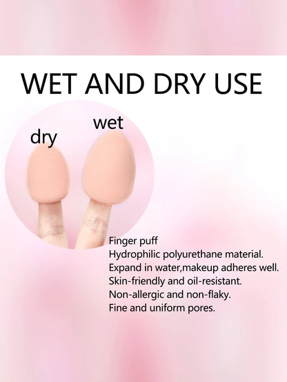 15/30/60 Mini Makeup Sponges – Beauty Powder Puff for Concealer, Liquid Foundation & Face Cosmetics