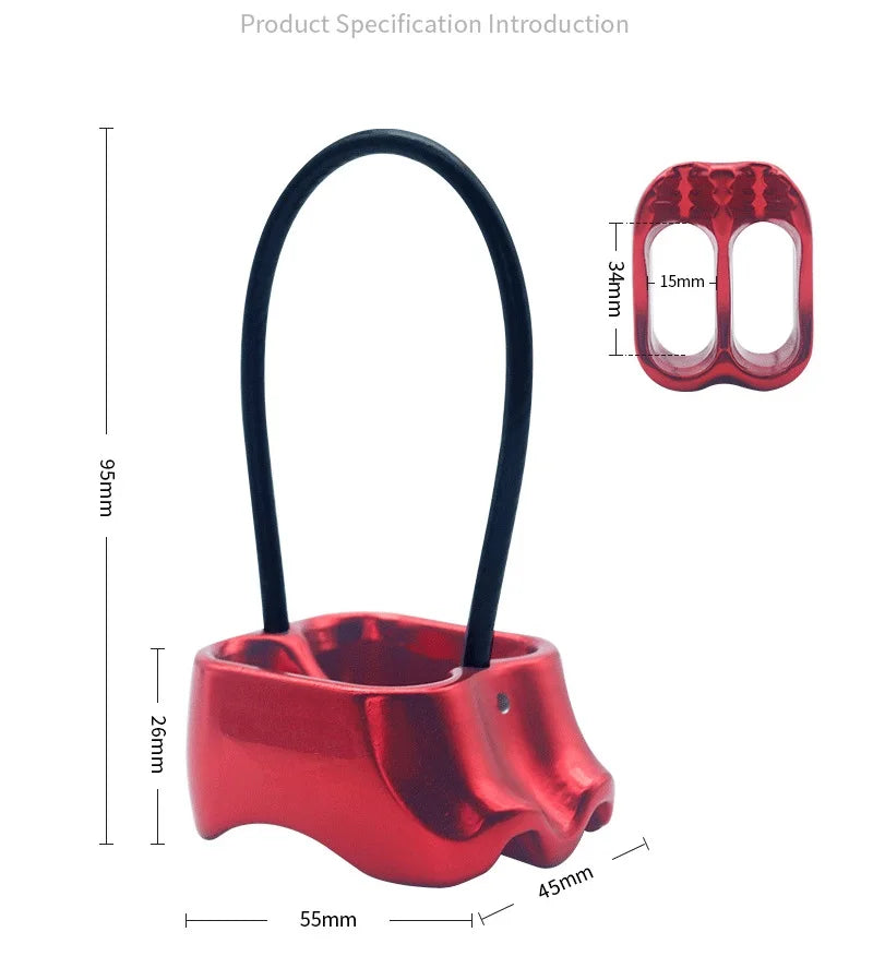 25kN Aluminum ATC Descender – Rock Climbing & Mountaineering Rigging Gear for Indoor/Outdoor Use