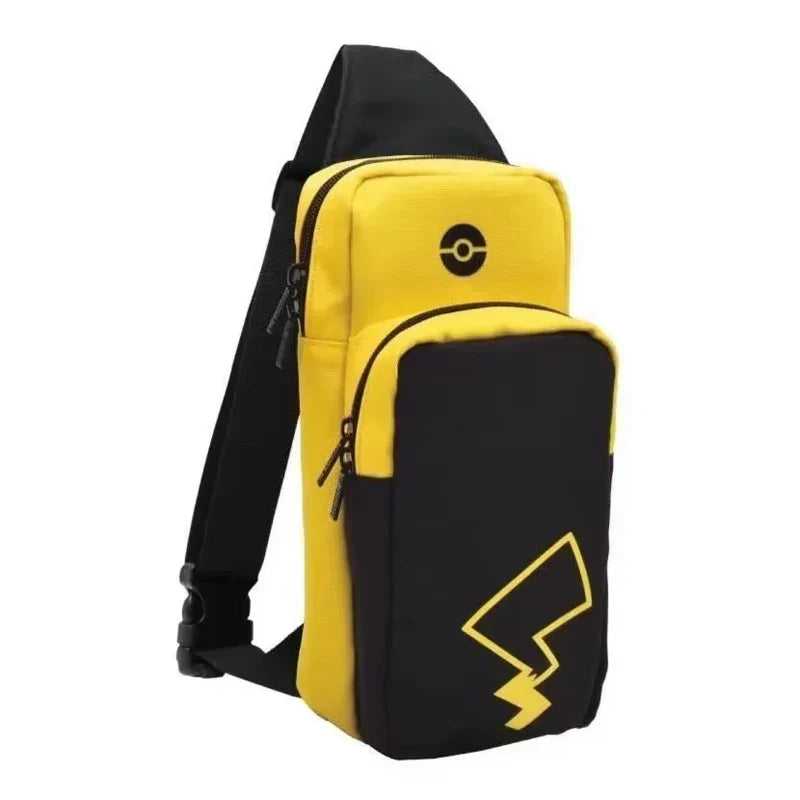 Pokemon Pikachu Crossbody Storage Bag – Travel Case for Nintendo Switch OLED, Lite, Dock & Game Console Carry Pouch