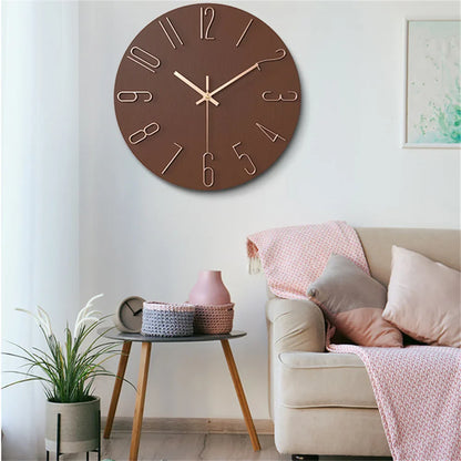 3D Digital Wall Clock – Simple Creative Household Dial, Fashion Decorative 12-Inch (30CM) Clock for Living Room