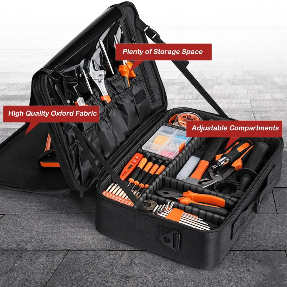Large Fishing Tackle Bag — Waterproof Oxford Multi-Layer Reel & Lure Storage Case, Multi-Function Fishing Organizer