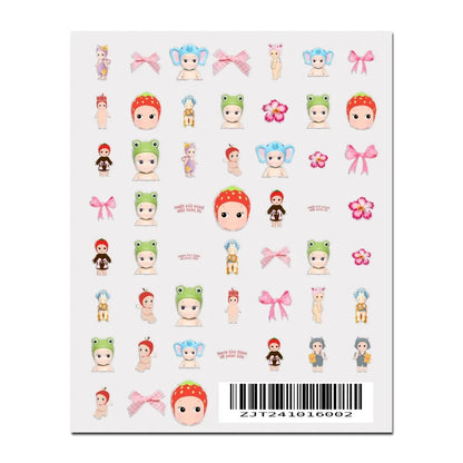 S-Sonnies Angels 3D Nail Art Stickers - Cartoon Adhesive Decal Stickers for Manicure & Nail Parts