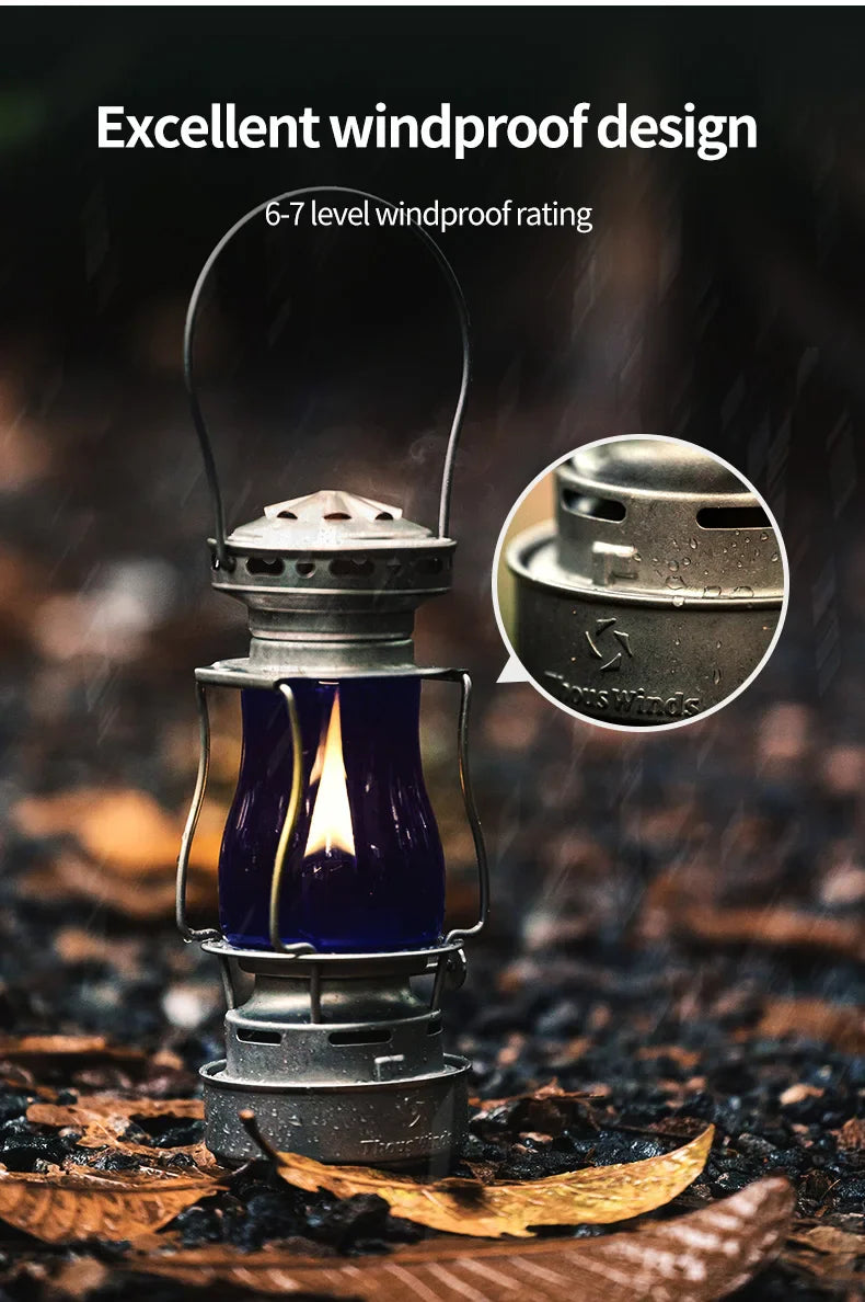 ThousWinds Twilight Kerosene Camping Lantern – Portable Retro Oil Lamp for Outdoor Picnic and Backpacking