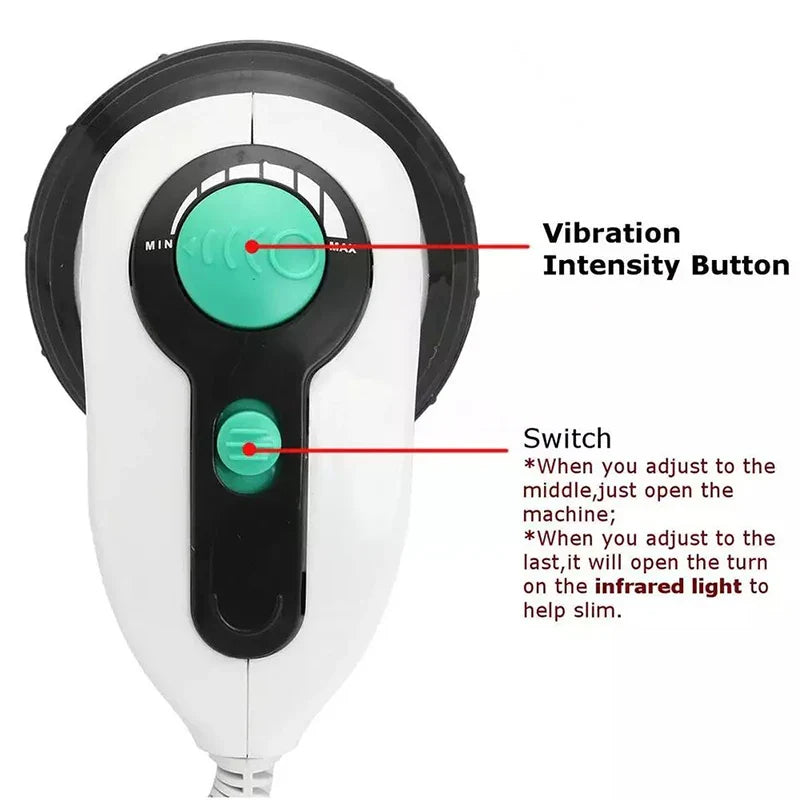Electric Body Massager — Portable Anti-Cellulite & Stress Relief Health Care Massager for Full Body Relaxation